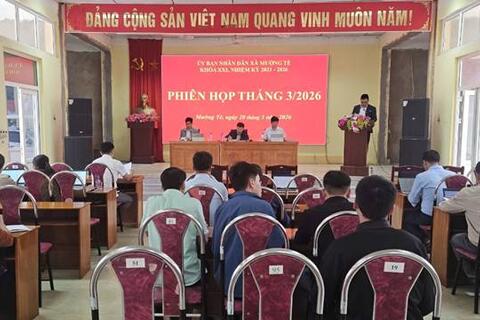 UBND xã tổ chức phiên họp thường kỳ tháng 3 năm 2026