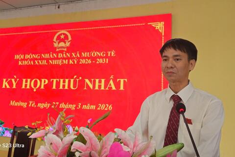 Kỳ họp thứ nhất HĐND xã Mường Tè  khóa XXII, nhiệm kỳ 2026 - 2031