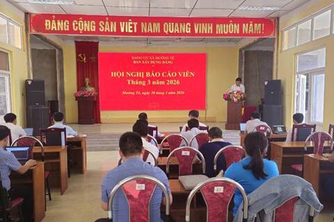 Đảng ủy xã Mường Tè tổ chức Hội nghị báo cáo viên tháng 3/2026